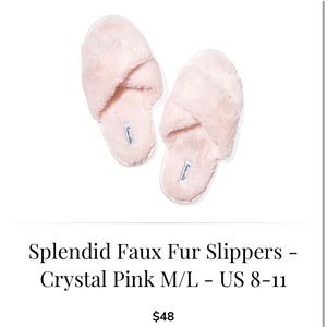 Splendid Faux Fur Slippers